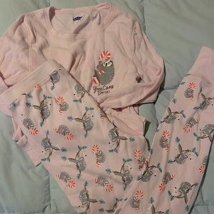 Old Navy Sloth PJ Set